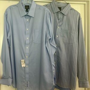 2 Joseph A Banks dress shirts 161/2 slim fit